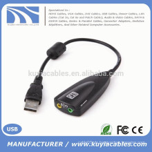 Hochwertiger 2.0 USB Sound 5hv2 USB 7.1 Sound 12 Kanal Soundkartenadapter mit Line